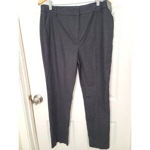 Simply Styled By Sears Charcoal Gray Women's Pants Size 12 Cotton Blend Zipper
